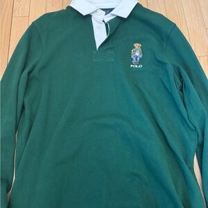 Polo by Ralph Lauren Green Long Sleeve Shirt